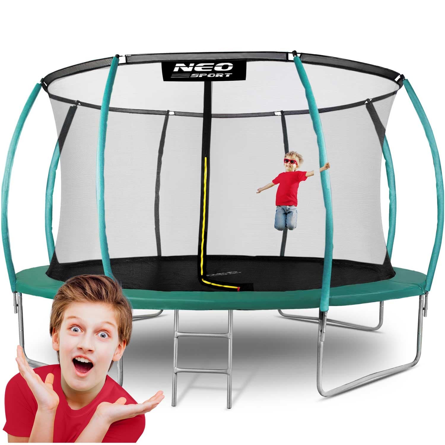 NeoSport Trampolina ogrodowa profilowana 14ft/435cm z siatką wewnętrzną 